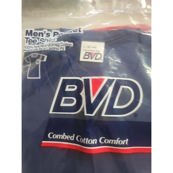 3 VTG Dead Stock 1988 BVD ~Blue 100% Combed Cotton Zs L ) - Picture 4 of 14